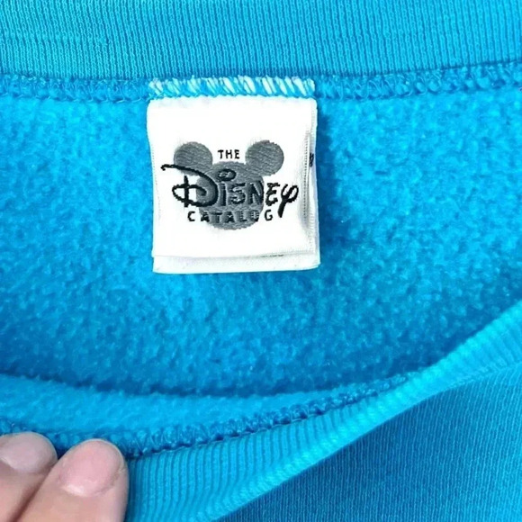 The Disney Catalog Vintage 90s Tinkerbell Teal Crewneck Sweatshirt Size Medium‎ - Picture 6 of 14